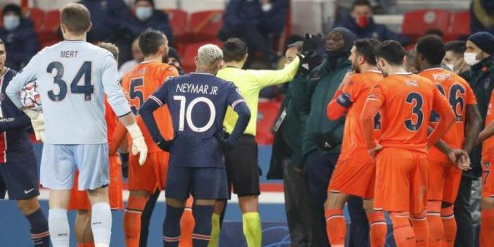 PSG-Başakşehir maçı ırkçılık nedeniyle durdu