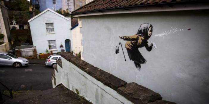 Banksy duvarına resim yaptı evin değeri 17 kat arttı