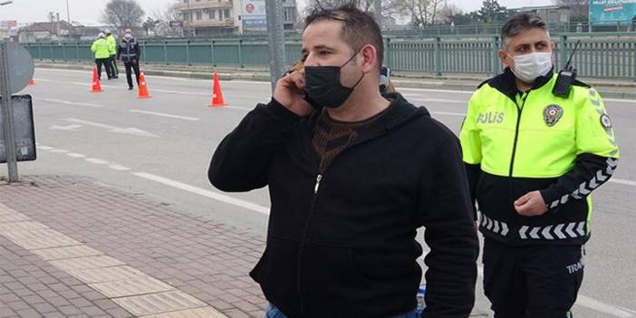 İzin belgesi soran polise 'WhatsApp' grubunu gösterdi, ceza yedi