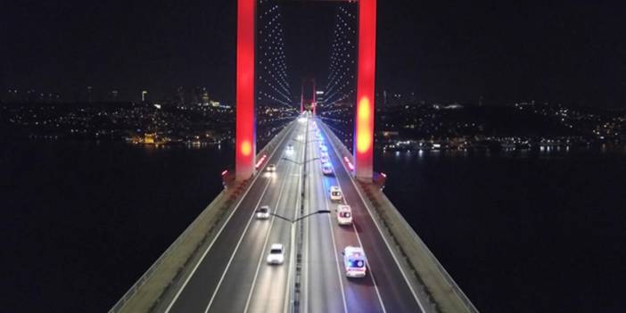 İstanbul'daki ambulans konvoyu panik yarattı