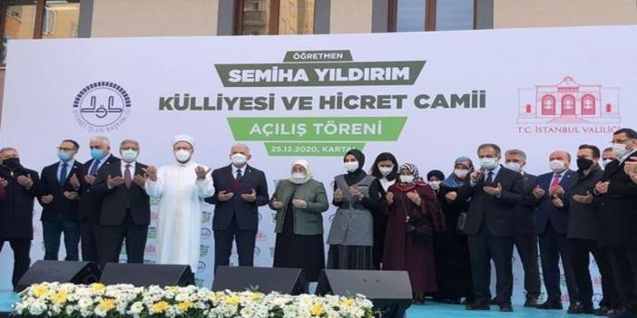 Binali Yıldırım'ın eşi Semiha Yıldırım adına külliye