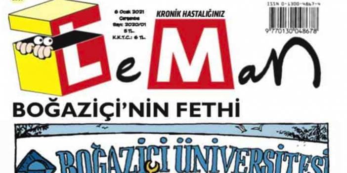 Leman’dan Boğaziçi'ne kayyum rektör karikatürü