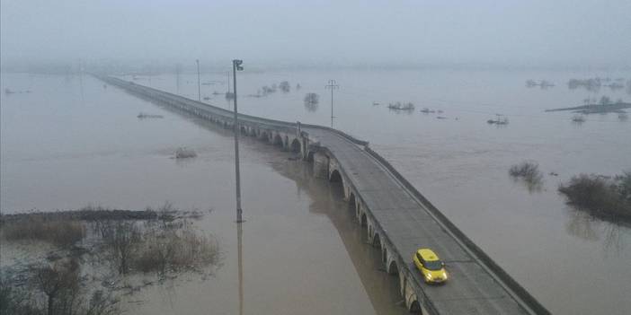 Ergene Nehri'nin alarm seviyesi yükseldi