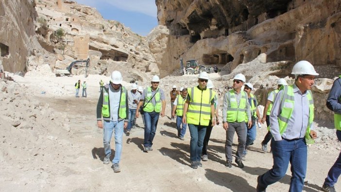 DSİ heyeti Hasankeyf ilçesindeki çalışma alanlarını inceledi