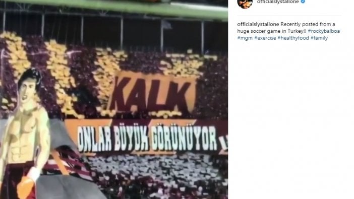 Rocky'den Galatasaray koreografi paylaşımı!