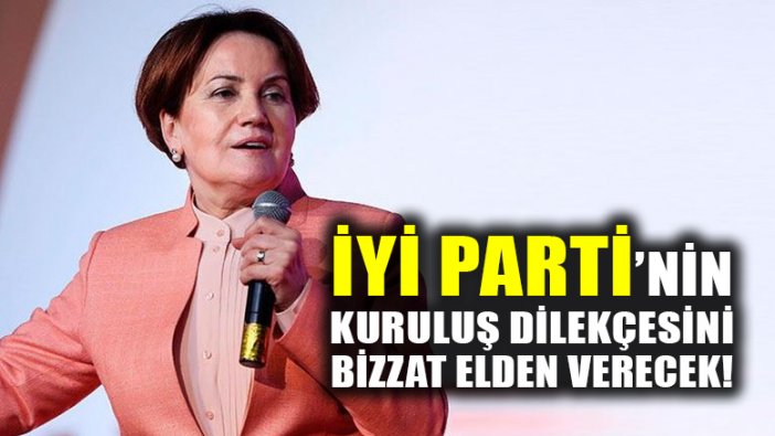 Meral Akşener, İYİ PARTİ'nin kuruluş dilekçesini İçişleri Bakanlığı'na bizzat teslim edecek!