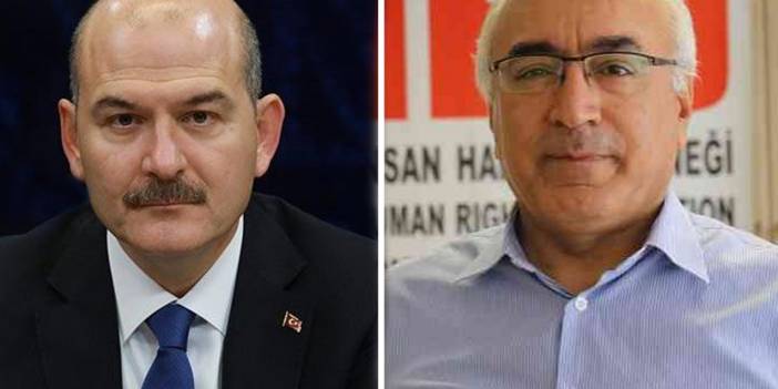 İHD'den Süleyman Soylu'ya yanıt: Derneğimizin sitesine girerseniz kınama açıklamalarımızı görebilirsiniz