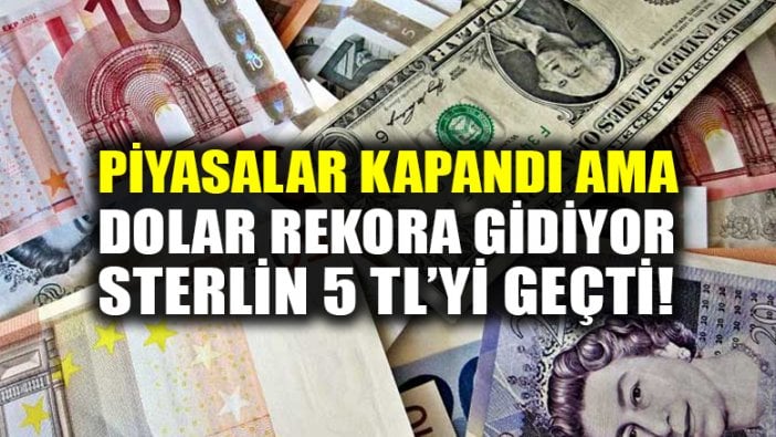 Dolar 3,80 TL'ye dayandı, Sterlin 5 TL'yi geçti!