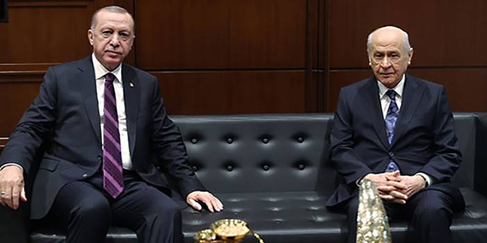 Erdoğan, Bahçeli ile bir araya geldi