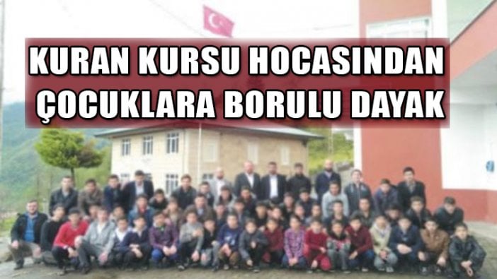 Kuran kursunda çocuklara borulu dayak