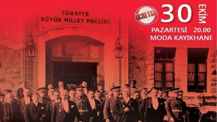 Cumhuriyet coşkusu 30 Ekim'de Moda'da sürecek!