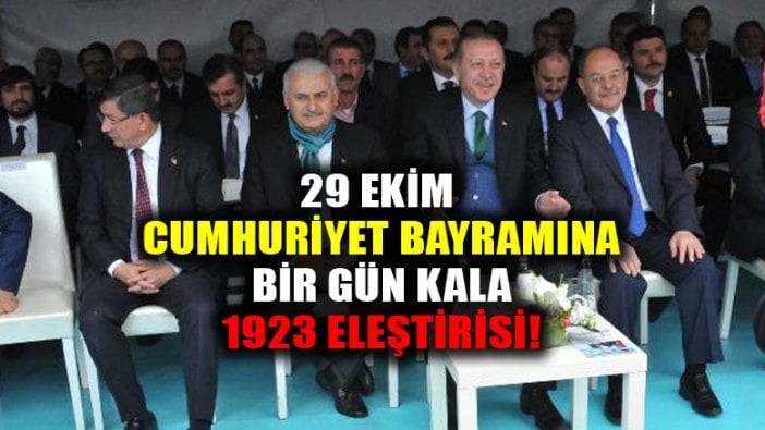 Erdoğan, Cumhuriyeti kuran tek partili dönemi "1923" ile çarpıtarak eleştirdi!