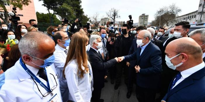 Kılıçdaroğlu Eşrefpaşa Hastanesi'ni ziyaret etti