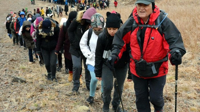 Palandöken'in zirvesine Cumhuriyet Tırmanışı