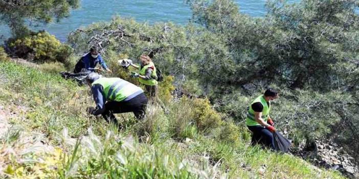 Cumartesi gününün faturası: Belgrad Ormanı’ndan 10 ton çöp toplandı