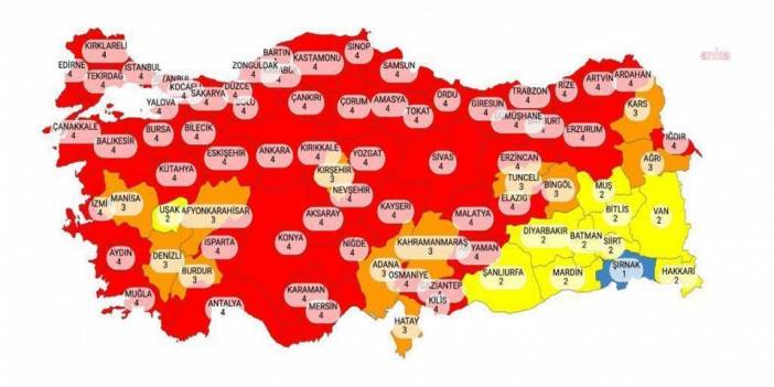 Hafta sonu yasağı gelen 58 ilin listesi