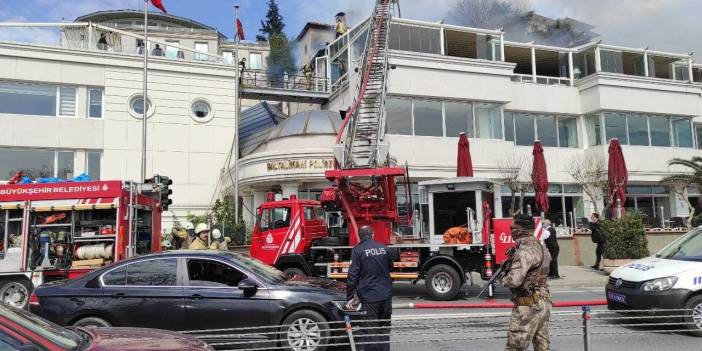 Sarıyer’de polis evinde korkutan yangın