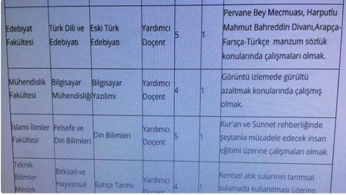 Karamanoğlu Mehmet Bey Üniversitesi "adrese teslim doçent" arıyor: Şeytanla mücadele edecek...