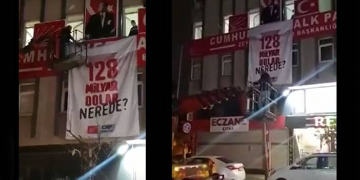 CHP'nin afişlerine gece yarısı operasyonu! "128 milyar dolar nerede?" afişleri söküldü