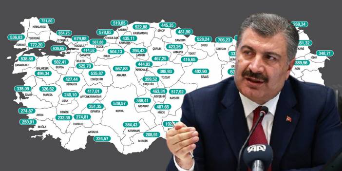 Bakan Koca, illere göre haftalık vaka sayısını açıkladı