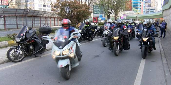 Motokuryeler, İpek Hattat'ın adli kontrol tedbirinin kaldırılmasını protesto etti