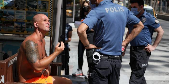 Kadın polisi taciz eden turist gözaltına alındı