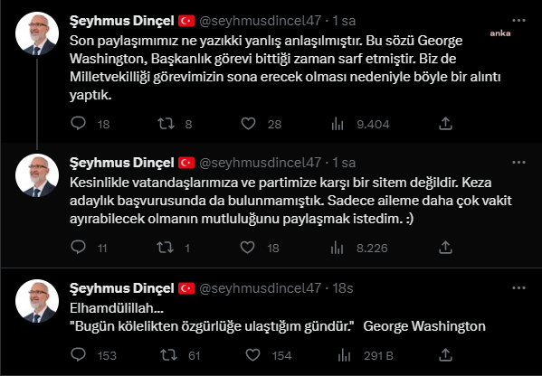 Aday gösterilmeyen AKP'li vekil: Kölelikten özgürlüğe ulaştığım gündür