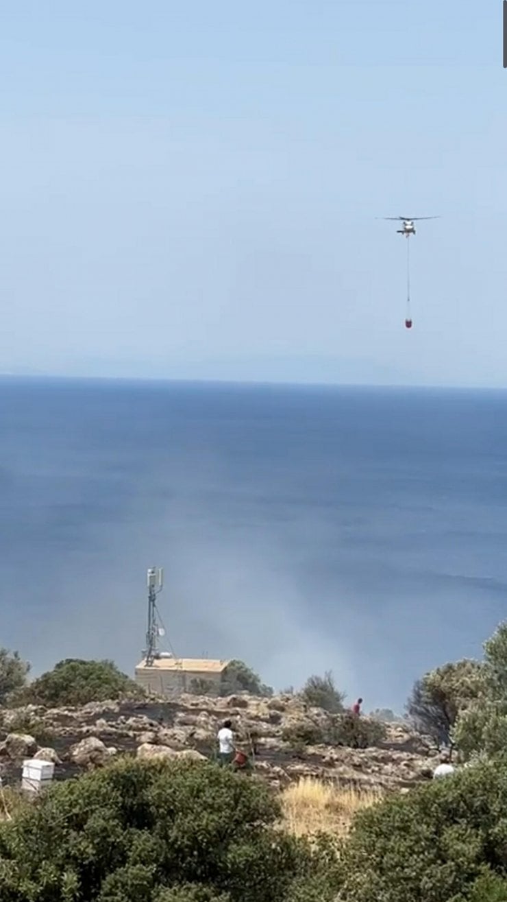 Bodrum'da Korkutan Yangın