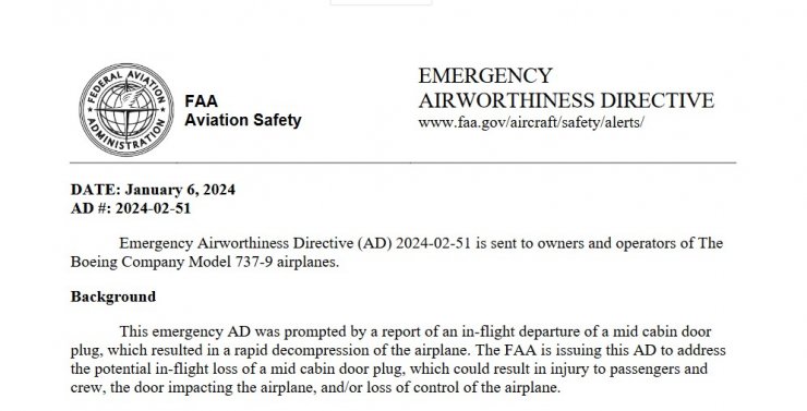 171 Boeing Uçağının Kullanımı Askıya Alındı