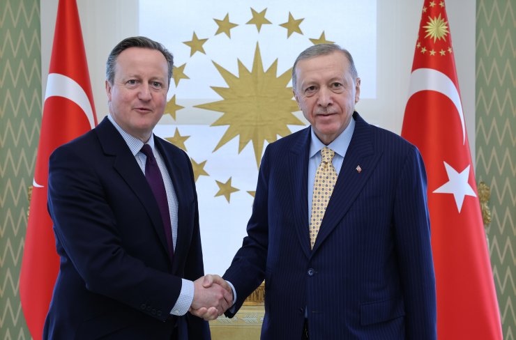 Cumhurbaşkanı Erdoğan, David Cameron'la Görüştü