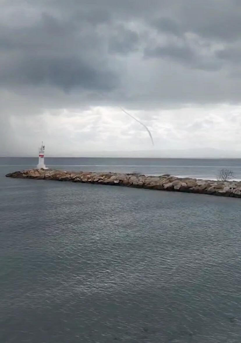 Çanakkale'de Hem Hortum Hem Dolu