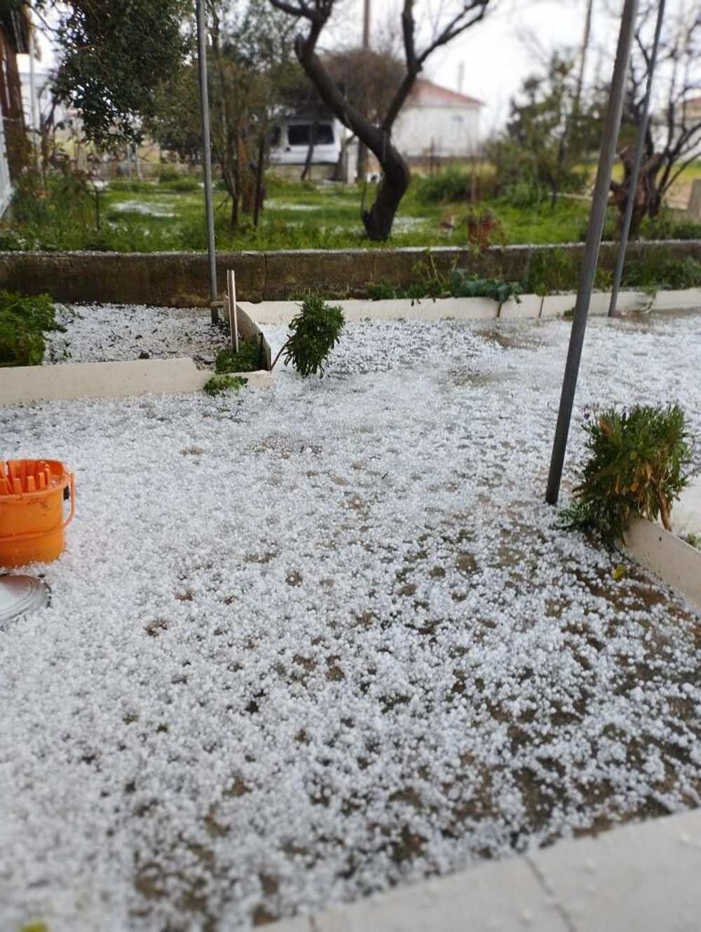 Çanakkale'de Hem Hortum Hem Dolu