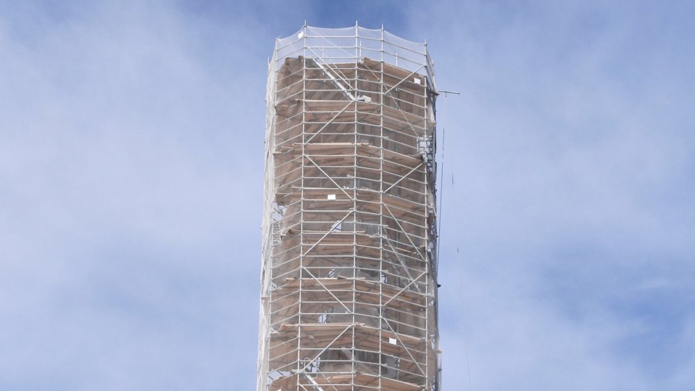 Ayasofya'nın Minaresi Sökülüyor