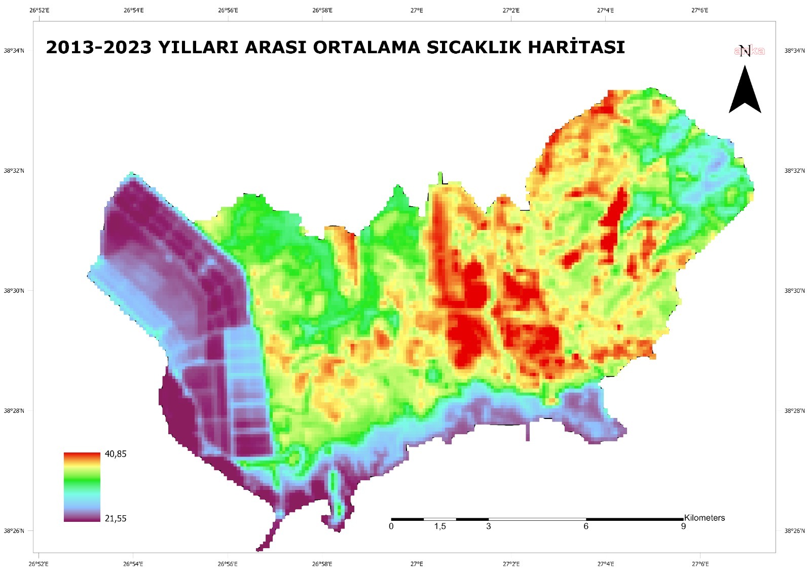 İzmir Sıcaklık Haritası