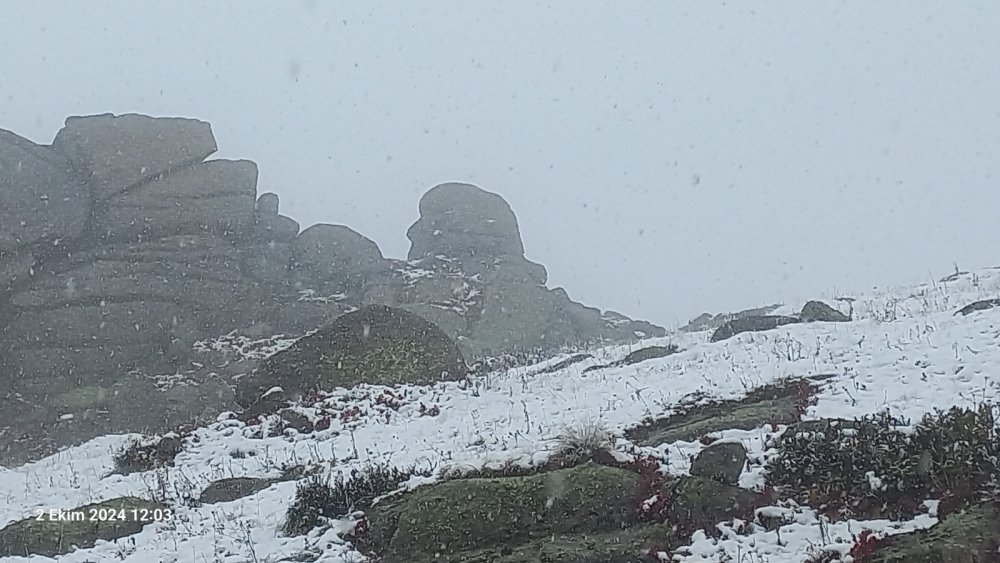 Rize'ye mevsimin ilk karı yağdı