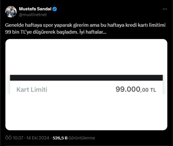 Mustafa Sandal’ın Esprili Paylaşımı