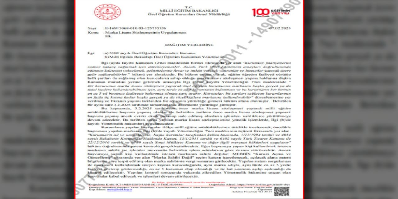 MEB özel okullara neşteri çekti: Ama burgerci gibi adım başı açıldıktan sonra