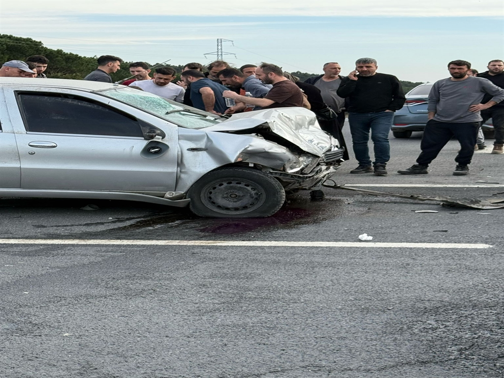 Kaza anında çekilmiş bir görüntü