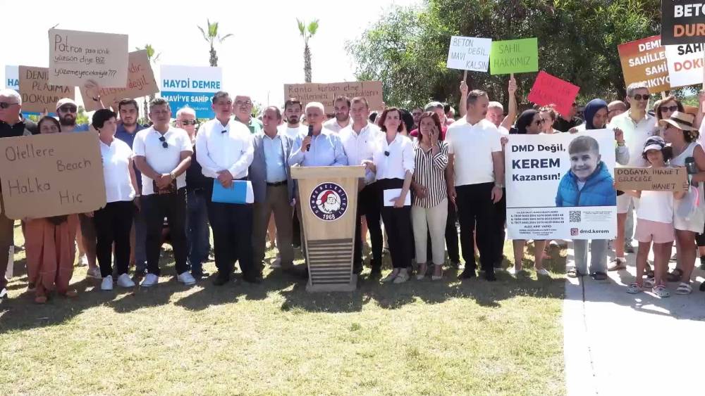 Antalya Demre'de 'otel' protestosu!